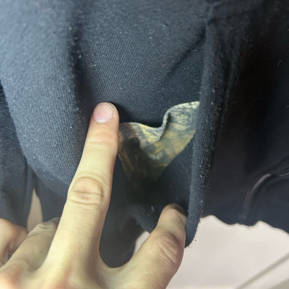 Real tree black camo hood zip-up hoodie - Picture 3 of 9
